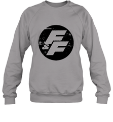 Fast and Furious Distressed Circle Logo Crewneck Sweatshirt Crewneck Sweatshirt - globaltrendtees