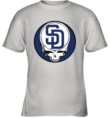 San Diego Padres Grateful Dead Baseball Steal Your Face MLB Youth T-Shirt Youth T-Shirt - globaltrendtees