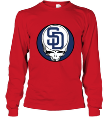 San Diego Padres Grateful Dead Baseball Steal Your Face MLB Long Sleeve T-Shirt Long Sleeve T-Shirt - globaltrendtees