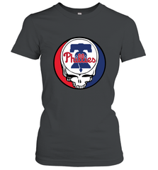 Philadelphia Phillies Grateful Dead Baseball Steal Your Face MLB Women's T-Shirt Women's T-Shirt - globaltrendtees