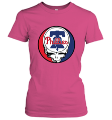 Philadelphia Phillies Grateful Dead Baseball Steal Your Face MLB Women's T-Shirt Women's T-Shirt - globaltrendtees