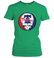 Philadelphia Phillies Grateful Dead Baseball Steal Your Face MLB Women's T-Shirt Women's T-Shirt - globaltrendtees