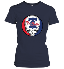 Philadelphia Phillies Grateful Dead Baseball Steal Your Face MLB Women's T-Shirt Women's T-Shirt - globaltrendtees