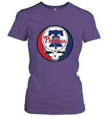 Philadelphia Phillies Grateful Dead Baseball Steal Your Face MLB Women's T-Shirt Women's T-Shirt - globaltrendtees
