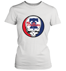 Philadelphia Phillies Grateful Dead Baseball Steal Your Face MLB Women's T-Shirt