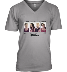Fast & Furious You Can Have It All Group Shot Panels Black Men's V-Neck T-Shirt