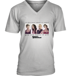 Fast & Furious You Can Have It All Group Shot Panels Black Men's V-Neck T-Shirt