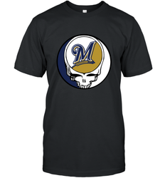 Milwaukee Brewers Grateful Dead Baseball Steal Your Face MLB Men's T-Shirt