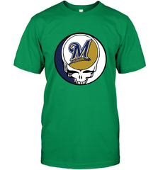 Milwaukee Brewers Grateful Dead Baseball Steal Your Face MLB Men's T-Shirt Men's T-Shirt - globaltrendtees