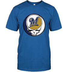 Milwaukee Brewers Grateful Dead Baseball Steal Your Face MLB Men's T-Shirt Men's T-Shirt - globaltrendtees