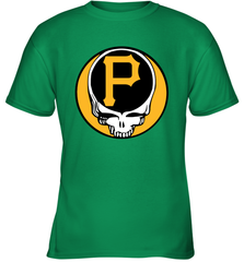 Pittsburgh Pirates Grateful Dead Baseball Steal Your Face MLB Youth T-Shirt Youth T-Shirt - globaltrendtees