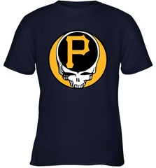 Pittsburgh Pirates Grateful Dead Baseball Steal Your Face MLB Youth T-Shirt Youth T-Shirt - globaltrendtees