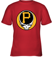 Pittsburgh Pirates Grateful Dead Baseball Steal Your Face MLB Youth T-Shirt Youth T-Shirt - globaltrendtees