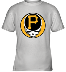 Pittsburgh Pirates Grateful Dead Baseball Steal Your Face MLB Youth T-Shirt Youth T-Shirt - globaltrendtees