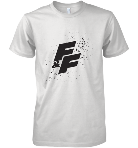 Fast & Furious Paint Splatter Bold Logo Men's Premium T-Shirt Men's Premium T-Shirt / White / XS Men's Premium T-Shirt - globaltrendtees