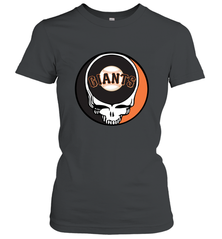 San Francisco Giants Grateful Dead Baseball Steal Your Face MLB Women's T-Shirt Women's T-Shirt / Black / S Women's T-Shirt - globaltrendtees