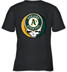 Oakland Athletics Grateful Dead Baseball Steal Your Face MLB Youth T-Shirt Youth T-Shirt - globaltrendtees