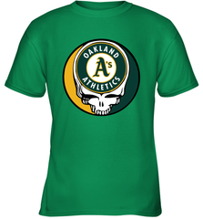Oakland Athletics Grateful Dead Baseball Steal Your Face MLB Youth T-Shirt Youth T-Shirt - globaltrendtees