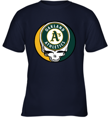 Oakland Athletics Grateful Dead Baseball Steal Your Face MLB Youth T-Shirt Youth T-Shirt - globaltrendtees