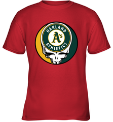 Oakland Athletics Grateful Dead Baseball Steal Your Face MLB Youth T-Shirt Youth T-Shirt - globaltrendtees