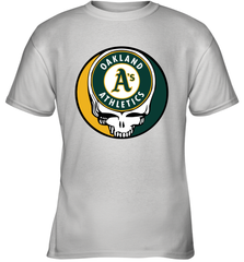 Oakland Athletics Grateful Dead Baseball Steal Your Face MLB Youth T-Shirt Youth T-Shirt - globaltrendtees