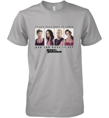 Fast & Furious You Can Have It All Group Shot Panels Black Men's Premium T-Shirt Men's Premium T-Shirt - globaltrendtees
