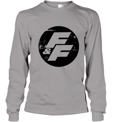 Fast and Furious Distressed Circle Logo Youth Long Sleeve T-Shirt
