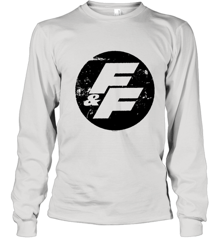 Fast and Furious Distressed Circle Logo Youth Long Sleeve T-Shirt Youth Long Sleeve T-Shirt / White / S Youth Long Sleeve T-Shirt - globaltrendtees