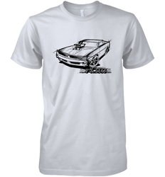 Fast & Furious Dom's Charger with Engine Men's Premium T-Shirt