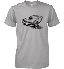 Fast & Furious Dom's Charger with Engine Men's Premium T-Shirt Men's Premium T-Shirt - globaltrendtees