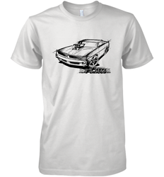 Fast & Furious Dom's Charger with Engine Men's Premium T-Shirt