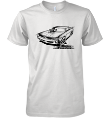 Fast & Furious Dom's Charger with Engine Men's Premium T-Shirt Men's Premium T-Shirt - globaltrendtees