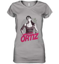 Fast & Furious Letty Ortiz Smiling Portrait Women's V-Neck T-Shirt