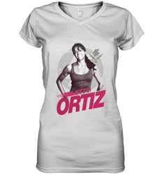 Fast & Furious Letty Ortiz Smiling Portrait Women's V-Neck T-Shirt