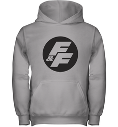 Fast & Furious Negative Space Circle Logo Youth Hooded Sweatshirt