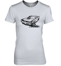 Fast & Furious Dom's Charger with Engine Women's Premium T-Shirt