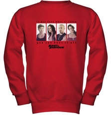 Fast & Furious You Can Have It All Group Shot Panels Black Youth Crewneck Sweatshirt Youth Crewneck Sweatshirt - globaltrendtees