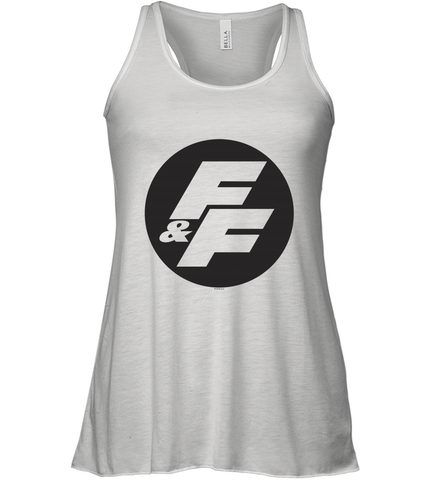 Fast & Furious Negative Space Circle Logo Women's Tank Top Women's Tank Top / White / XS Women's Tank Top - globaltrendtees
