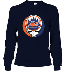 New York Mets Grateful Dead Baseball Steal Your Face MLB Long Sleeve T-Shirt Long Sleeve T-Shirt - globaltrendtees