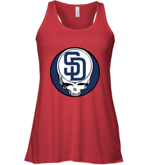 San Diego Padres Grateful Dead Baseball Steal Your Face MLB Women's Tank Top Women's Tank Top - globaltrendtees