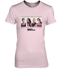Fast & Furious You Can Have It All Group Shot Panels Black Women's Premium T-Shirt Women's Premium T-Shirt - globaltrendtees