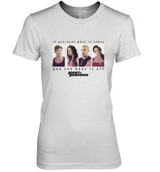 Fast & Furious You Can Have It All Group Shot Panels Black Women's Premium T-Shirt