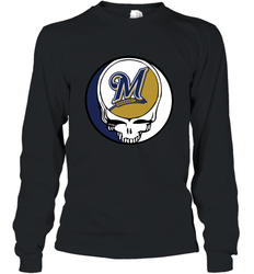Milwaukee Brewers Grateful Dead Baseball Steal Your Face MLB Long Sleeve T-Shirt