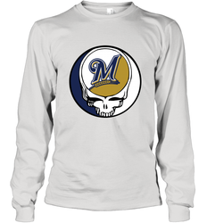 Milwaukee Brewers Grateful Dead Baseball Steal Your Face MLB Long Sleeve T-Shirt