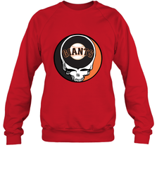San Francisco Giants Grateful Dead Baseball Steal Your Face MLB Crewneck Sweatshirt Crewneck Sweatshirt - globaltrendtees