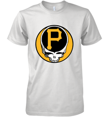 Pittsburgh Pirates Grateful Dead Baseball Steal Your Face MLB Men's Premium T-Shirt Men's Premium T-Shirt - globaltrendtees