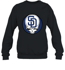 San Diego Padres Grateful Dead Baseball Steal Your Face MLB Crewneck Sweatshirt Crewneck Sweatshirt - globaltrendtees